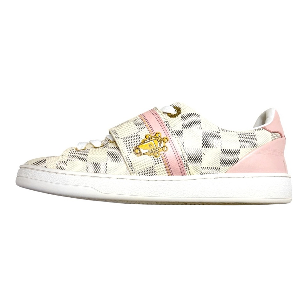 Louis Vuitton Frontrow Azur Damier Sneakers EU 37 US 7 Limited Edition - Picture 5 of 10